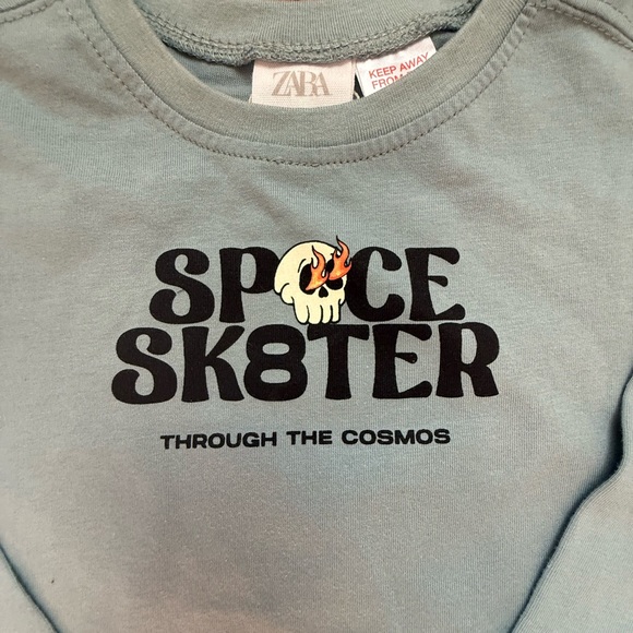 NEW Zara Skateboarding Tee Sz 2 - Picture 3 of 8